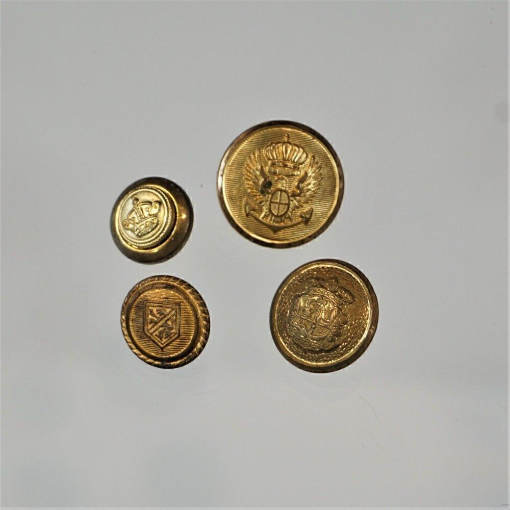 Vintage Assorted Military Buttons Mixed Lot